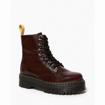 Dr Martens Férfi Vegan Jadon Ii Platform Bakancs Bordó